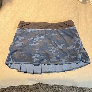 Camo Blue/Black/Grey lululemon tennis skirt
